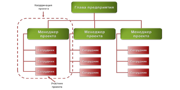 Оргструктура - проектная структура